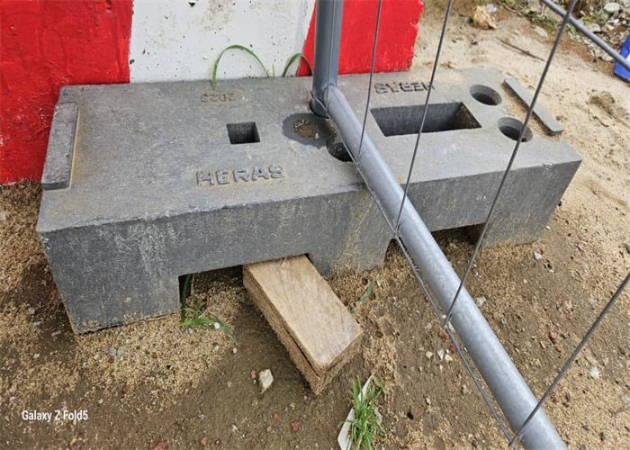 Temporary Fencing Concrete Feet – Strong, Durable